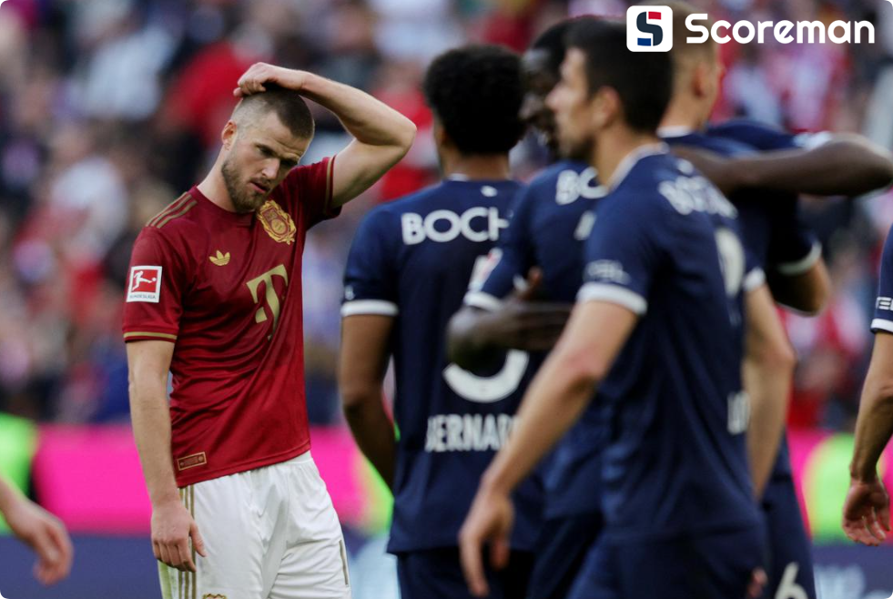 뮌헨, 강등권 보훔에 2-3 충격패→34년 만에 홈 패배 '굴욕'